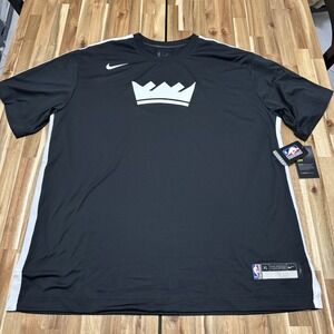 Sacremento Kings‎ Shirt Mens XLT Black Nike Team Issued Shooting Warm Up NBA NWT